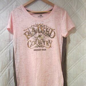 MOSSY OAKS GRAPHIC TEE, WOMENS 2X